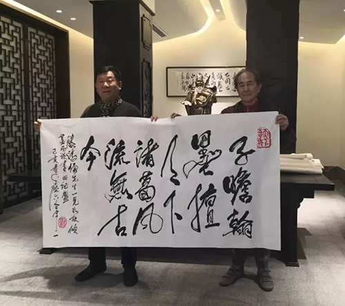 著名画家刘宇一老师莅临泰安一滕开元名都酒店